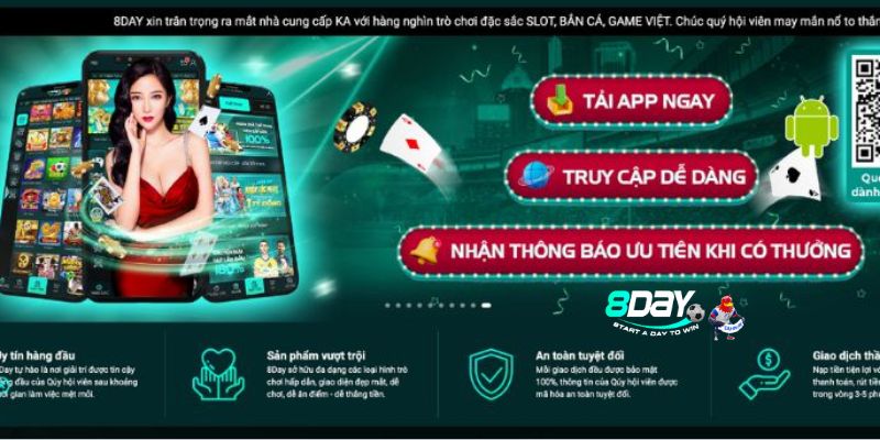 Những điểm nổi bật của trang web cá cược 8day uy tín